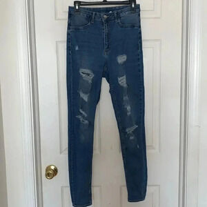 Divided Distressed Skinny Jeans 